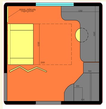 План комнаты Дизайн интерьера